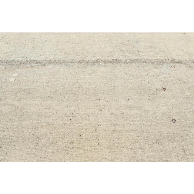 Mid 20th Century Light Gray Vintage Kilim Rug For Sale - Image 4 of 7