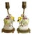 Vintage French Porcelain Courting Couple Boudoir Table Lamps With Ormolu Bases – Rococo Style - a Pair For Sale