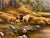 River Landscape with Highland Cows & Sheep in the Scottish Mountains 1985 Circa For Sale - Image 6 of 16