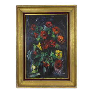 Emeric Vagh Weinmann (1919-2012) Oil Painting on Canvas: Floral Still Life