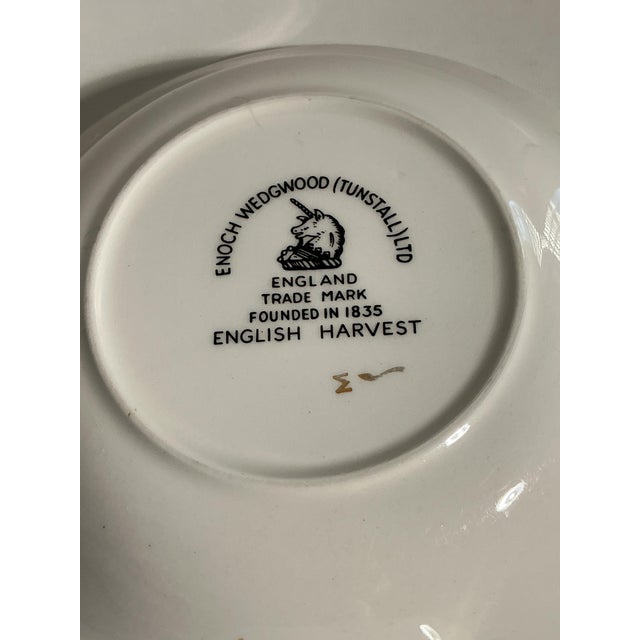 English Mid 20th Century Enoch Wedgwood “English Harvest” Ironstone Bowls - Set of 6 For Sale - Image 3 of 7