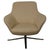 Metal Oscar Swivel Armchair in Cream Leather from Walter Knoll For Sale - Image 7 of 7