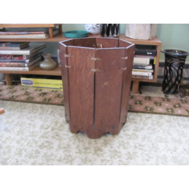 Stickley Style Waste Basket by Lakeside Craft Shop Mission & Arts and