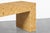 Saffron Vintage Postmodern Bamboo Parquet Waterfall Console Table For Sale - Image 8 of 13