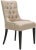 A buttoned-up elegance infuses the antique gold linen upholstered Chair with a espresso finish on the legs. A high back,...