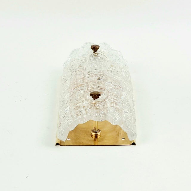 Stunning scandinavian mid century wall light/sconce designed by carl fagerlund for swedish orrefors ('gefion' model,...