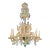 Antique Italian Venetian Chandelier With Blue Accents For Sale