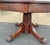 Antique 54" Round Mahogany Pedestal Base Dining Table With 4 Leaves For Sale - Image 16 of 16