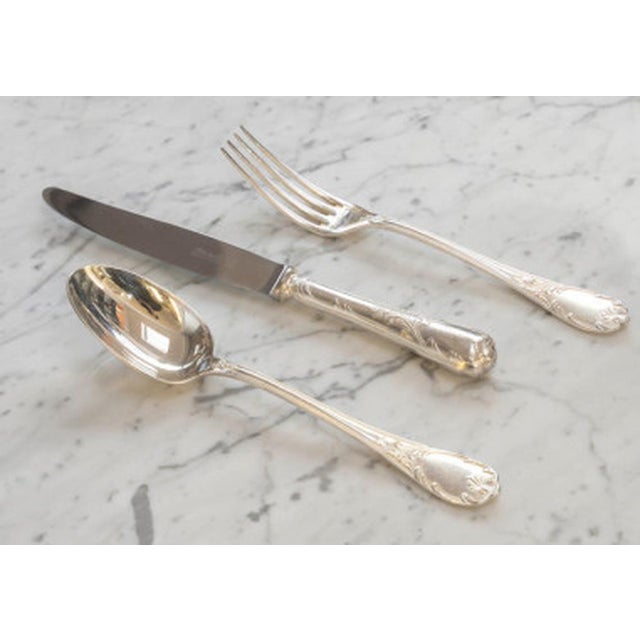 Marly Silver-Plated Flatware Set from Christofle, Set of 113 For Sale - Image 9 of 18