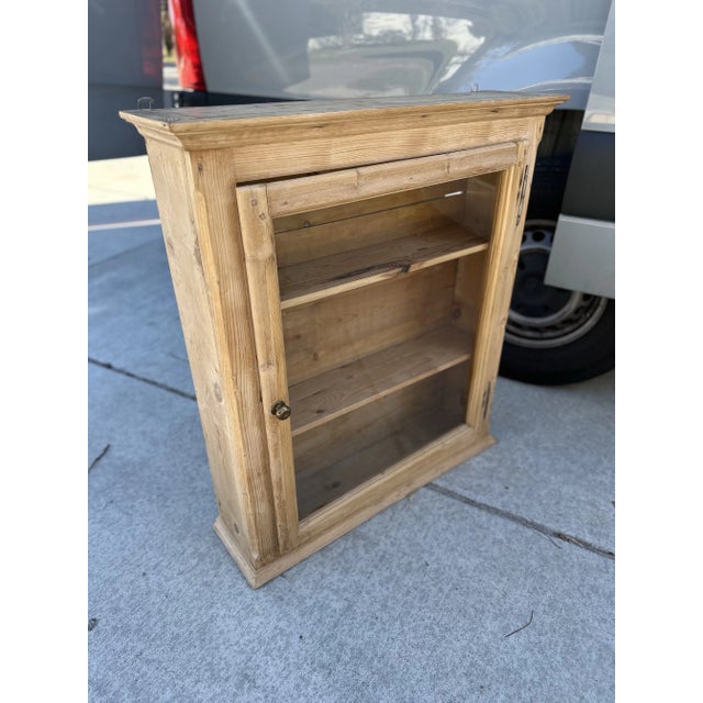 Tan Vintage Pine Hanging Shelf For Sale - Image 8 of 8