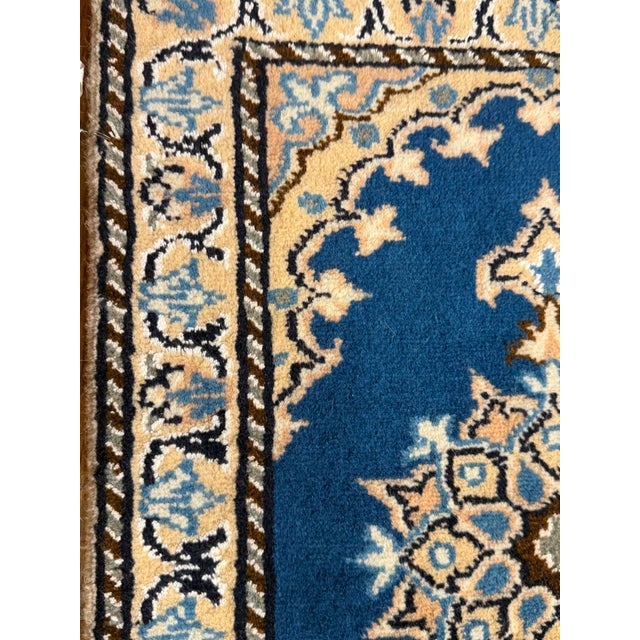 Light Blue Hand Knotted Persian Nain For Sale - Image 11 of 12