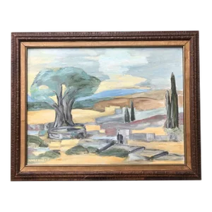 Mid 20th Century Landscape Oil Painting by Margaret Curry