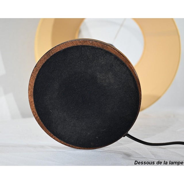 Mahogany and Brass Table Lamp in the style Mazda, 1950s For Sale - Image 18 of 18