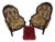 Antique Victorian Chairs With Foot Stool For Sale
