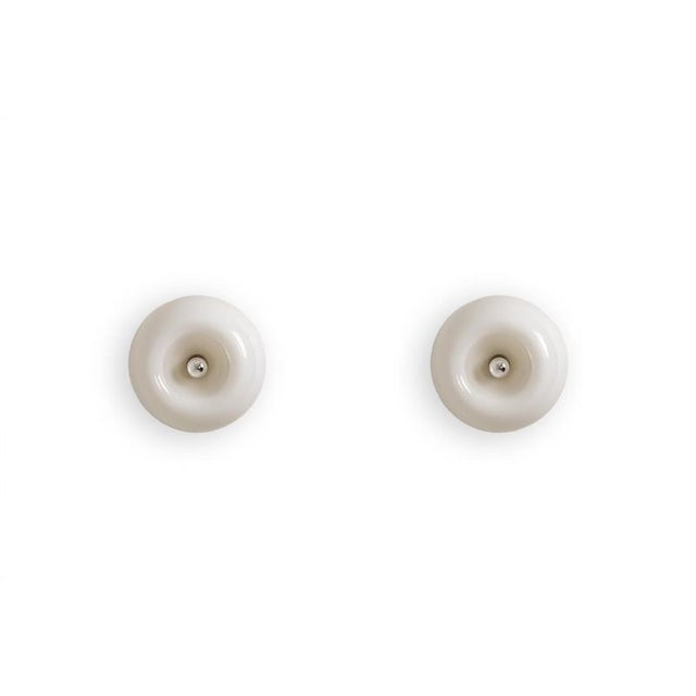 Opaline Glass Wall Sconces from Castiglioni, Set of 2 For Sale - Image 10 of 10