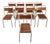 Vintage French Stackable School Chairs in Beech Plywood, 1970s, Set of 9 For Sale