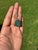 Mid-Century Modern Statement 14.22 Carat Natural Green Emerald Solitaire Pendant in 14k Yellow Gold For Sale - Image 3 of 15