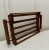 Mid Century Modern Open Slat Solid Oak Wood Double Handled Tray For Sale - Image 4 of 12