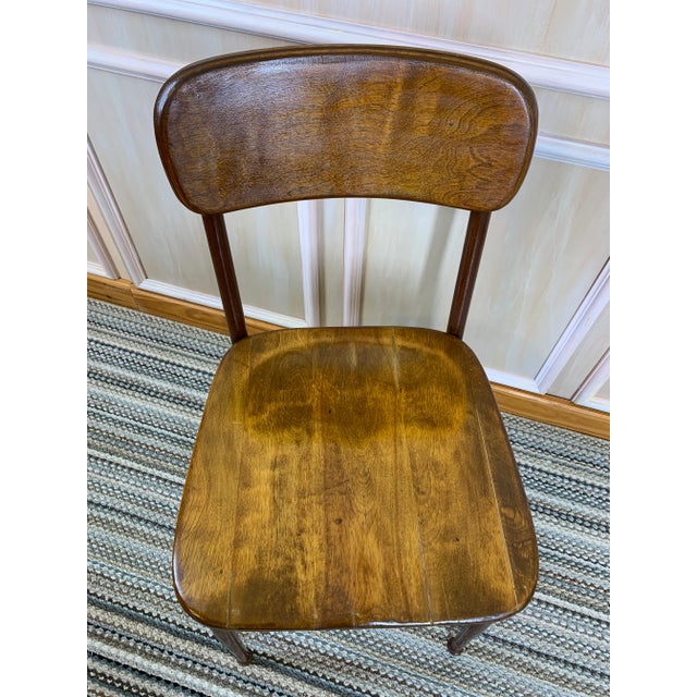 Brown 1940s Vintage Heywood Wakefield Chair For Sale - Image 8 of 13