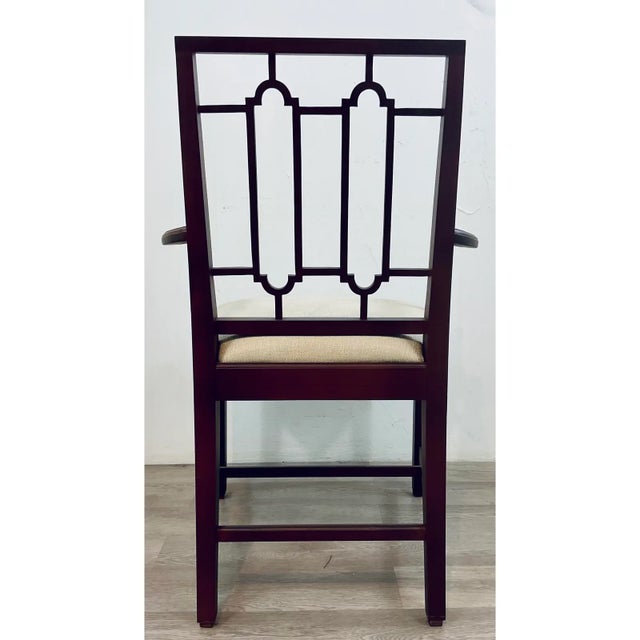 Hickory Chair Furniture Company Thomas O’Brien for Hickory Chair Transitional Architectural Dining Chairs Set of 6 For Sale - Image 4 of 10