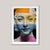 Fiesole IX - a monotone photograph with colour blocking, depicting a plaster cast of Portrait of a Young Woman by Italian...
