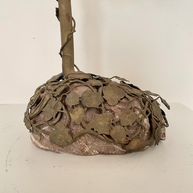 Metal French Art Nouveau Table Lamp, 1910 For Sale - Image 7 of 18