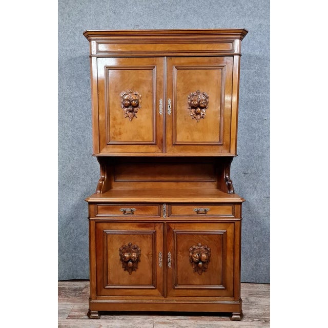 Napoleon III Double-Body Mahogany Sideboard, 1850 For Sale - Image 6 of 6