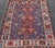 Brick Red Antique Persian Shiraz Rug With Indigo Field and Diamond Medallions For Sale - Image 8 of 12