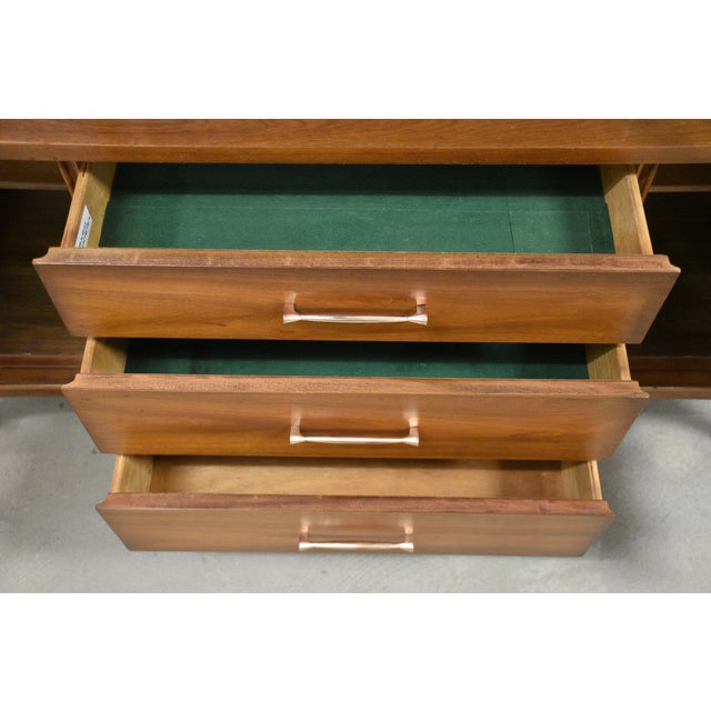 1960s Kent Coffey Perspecta Walnut and Rosewood Credenza Hutch For Sale - Image 13 of 13