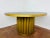 2010s Brass Pedestal Dining Table For Sale - Image 5 of 11