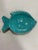 Ceramic 1990s Italian Turquoise Fish Plate For Sale - Image 7 of 9