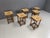 Wood Vintage Wicker Bar Stools, 1960s, Set of 6 For Sale - Image 7 of 10