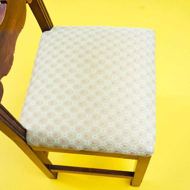 Vintage Wooden Side Chair For Sale - Image 6 of 8