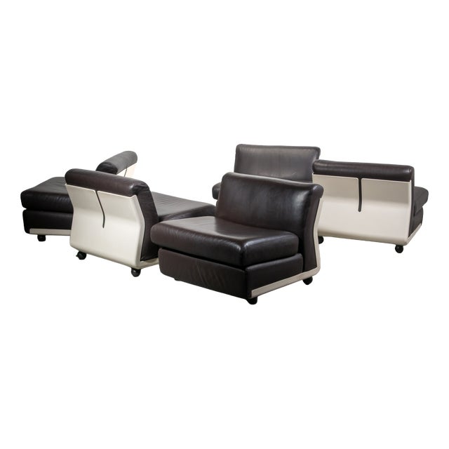 Amanta Modular Sofa by Mario Bellini for B&B Italia, 1978, Set of 5 For Sale