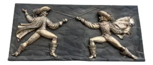 Mid-Century Finesse Originals Dueling Cavaliers Fiberglass Wall Decor