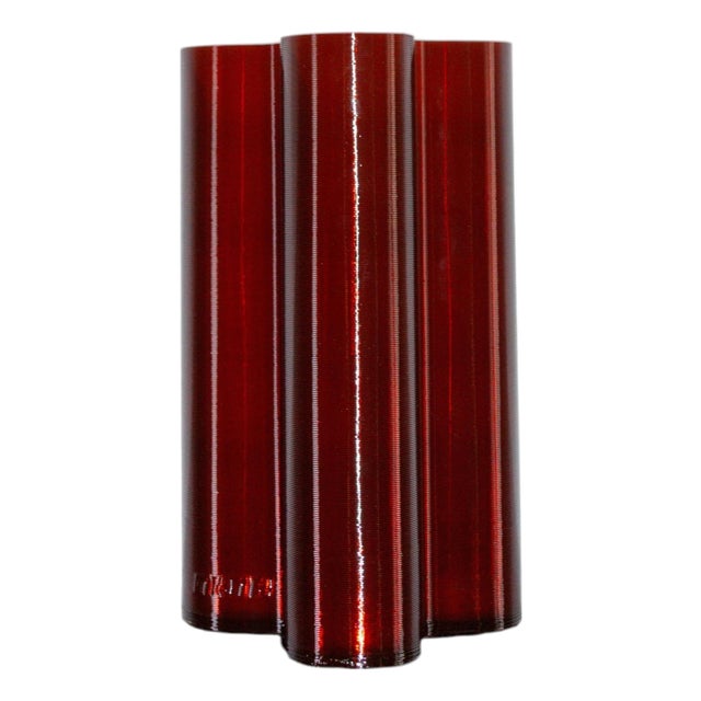 Tall Amber Splash Vase by Mana For Sale