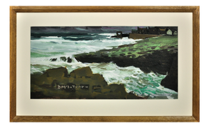 Donald McIntyre, Craster from The North, Mid 20th Century, Oil Painting, Framed