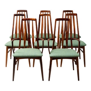 1960s Set of 8 Hornslet Rosewood Dining Chairs For Sale