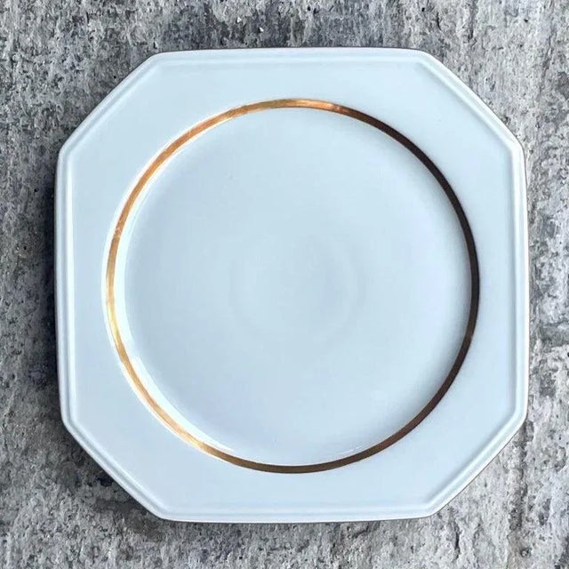 Vintage Gallo Galerie De Porcelaine “Lombardi Medici” Service for 12- 61 Pieces For Sale - Image 4 of 9