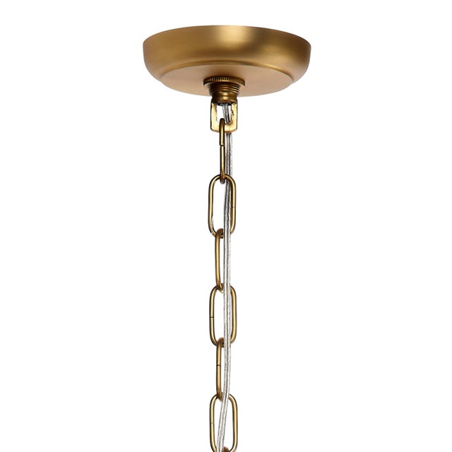 2020s Jamie Young Magnolia 10-Light Quartz Glass Chandelier For Sale - Image 5 of 10