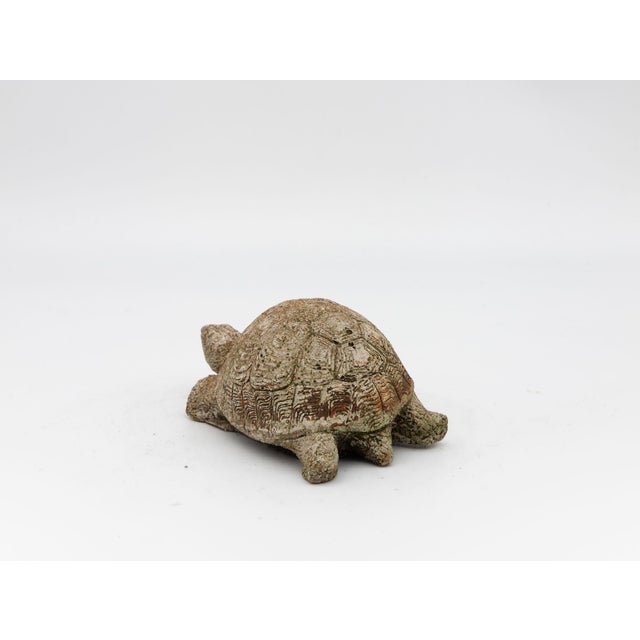 Vintage Reconstituted Stone Tortoise or Turtle Garden Ornament, England 1970s For Sale In New York - Image 6 of 8