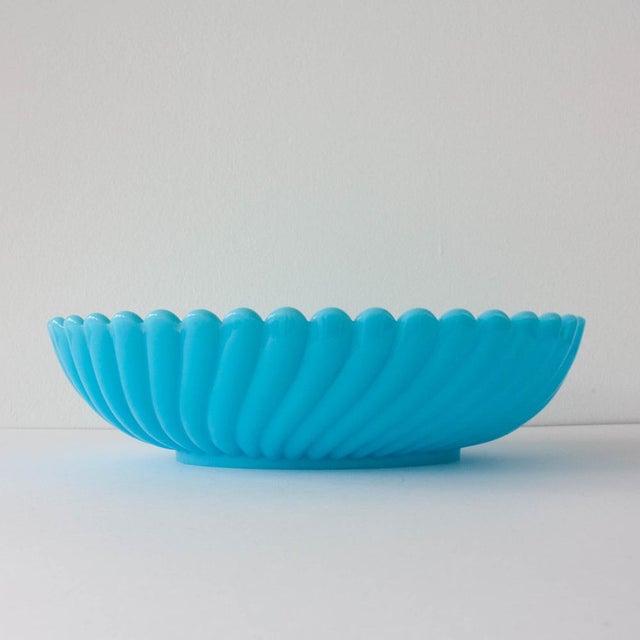 Vintage Art Deco Portuguese Glass Bowl by Ivima, 1940s For Sale - Image 4 of 13