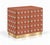 Contemporary Terracotta Murano Glass 90-Sphere Cabinet with Low Brass Plinth from Justfurnituress SRL For Sale - Image 3 of 9