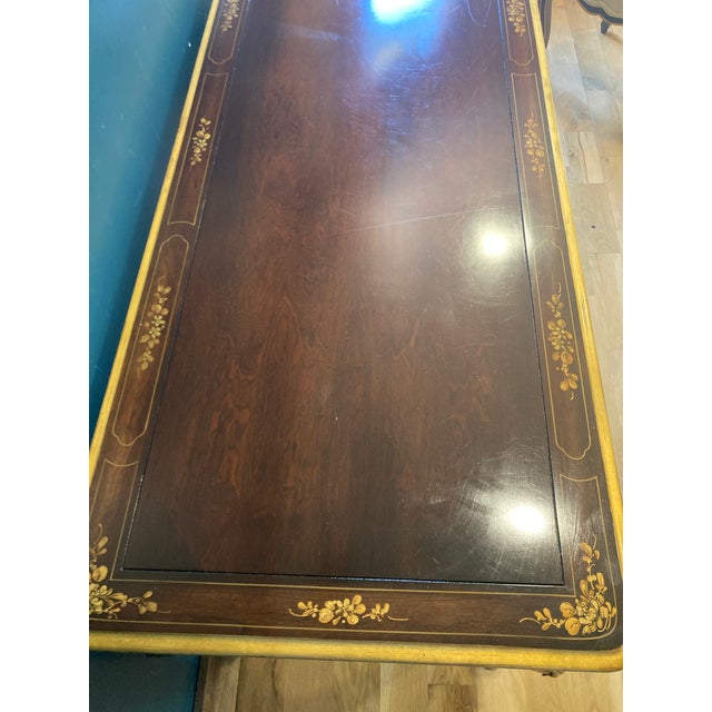 Chinoiserie Vintage Gilt Chinoiserie Campaign Desk & Chair Set of 2 by Union National Furniture For Sale - Image 3 of 18