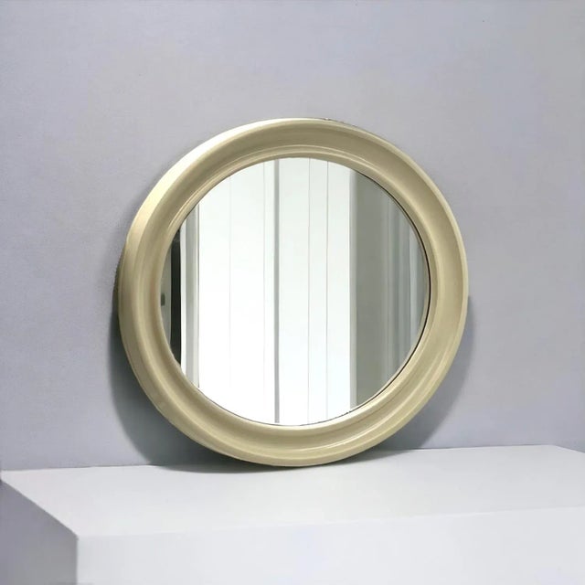 Glass Bakelite Wall Mirror in Carrara and Matta America, 1970s For Sale - Image 7 of 11