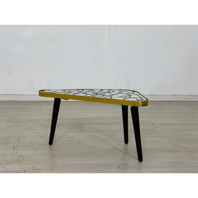 Vintage Kidney Table with Tile Top For Sale - Image 5 of 7