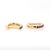 10mm Solid 14k Yellow Gold Ceylon Sapphire Huggie Earrings, Pair For Sale - Image 4 of 5