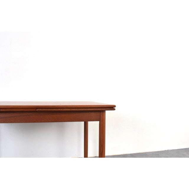 Mid-Century Modern Danish Extendable Dining Table in Teak, 1960s For Sale - Image 10 of 17