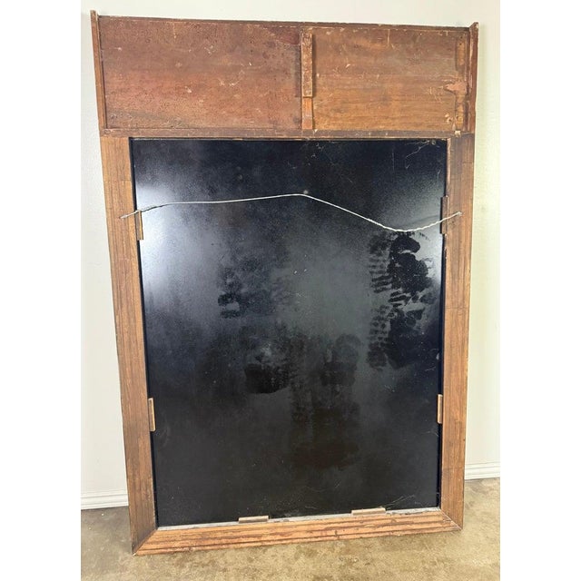 Gold Antique Wall Mirror, Gold Leaf and Wood, Late 19th Century Design For Sale - Image 8 of 8