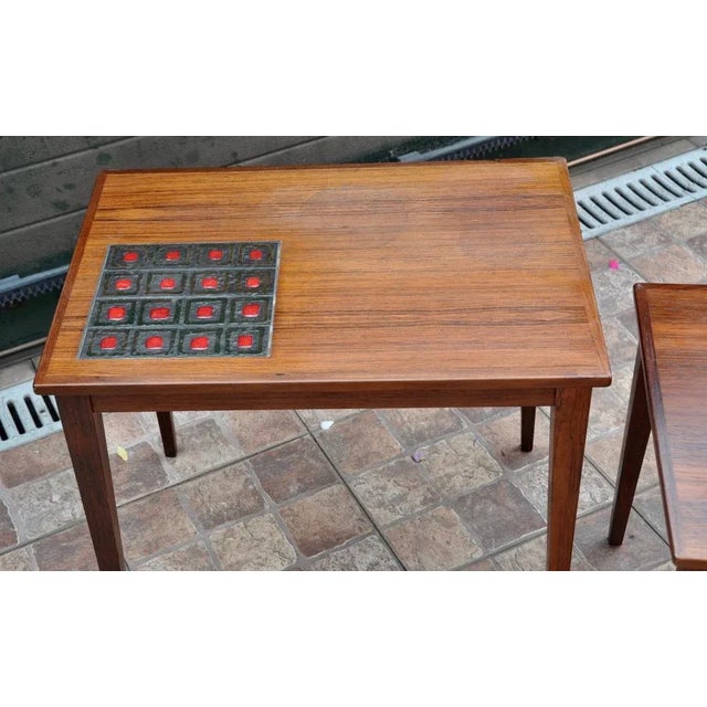 Danish Wooden Nesting Tables, Set of 3 For Sale - Image 18 of 18